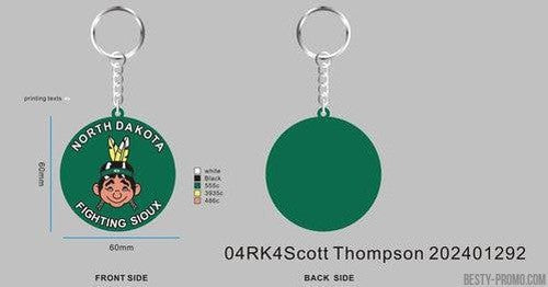 CUSTOM RUBBER KEYCHAINS - 04RK4Scott Thompson 202401292