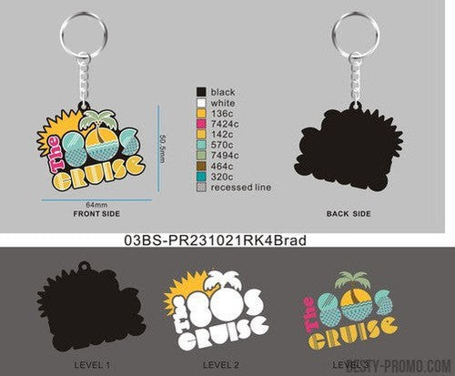 03-CUSTOM RUBBER KEYCHAINS-BS-PR231021RK4Brad