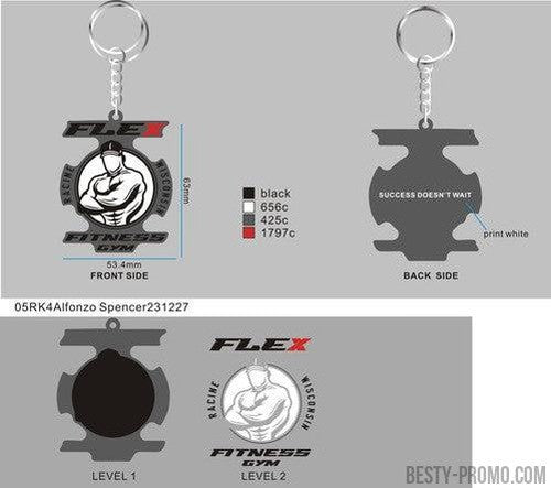 Custom rubber keychains-05RK4Alfonzo Spencer231227
