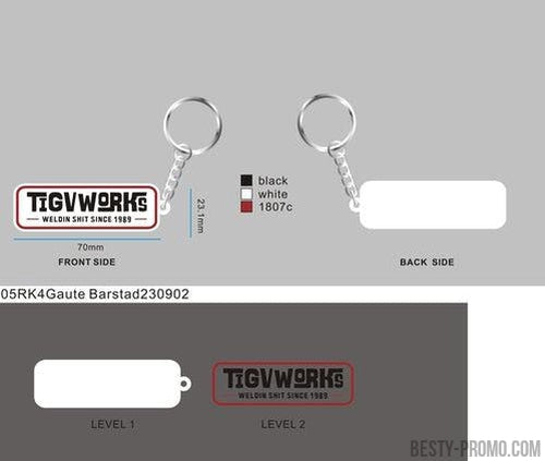 Custom rubber keychains-05RK4Gaute Barstad