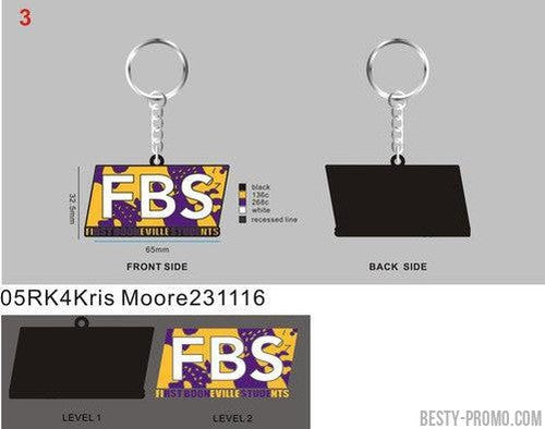Custom rubber keychains-05RK4Kris Moore231116