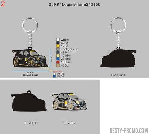Custom rubber keychains-05RK4Louis Milone240108