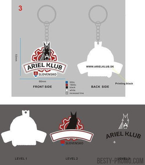 CUSTOM 3D RUBBER KEYCHAINS - 10PKY4Karo Burgerl230920