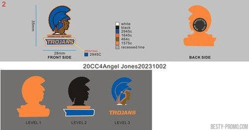 CUSTOM SHOE CHARMS - 20CC4Angel Jones