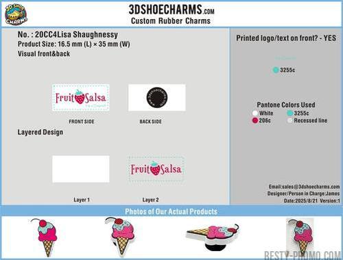 CUSTOM SHOE CHARMS-20CC4LISA SHAUGHNESSY 250821