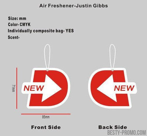 CUSTOM DIE-CUT AIR FRESHENER - 20KY4Justin Gibbs