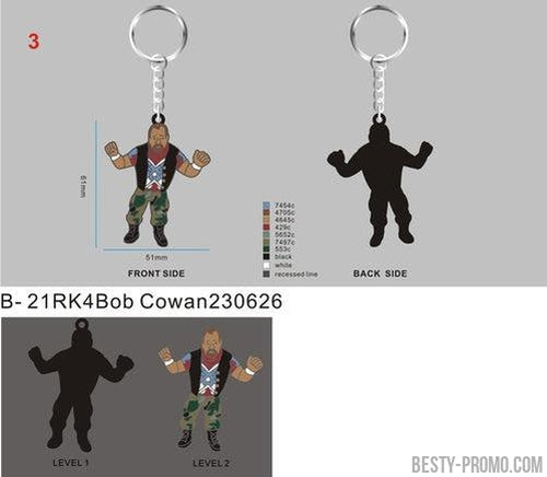 CUSTOM RUBBER KEYCHAINS  - 21RK4Bob Cowan230626