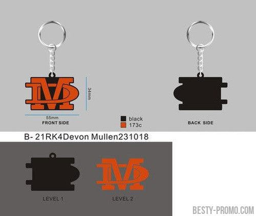 CUSTOM RUBBER KEYCHAIN-21RK4Devon Mullen231018