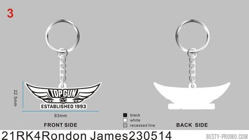 CUSTOM RUBBER KEYCHAIN-21RK4Rondon James230514