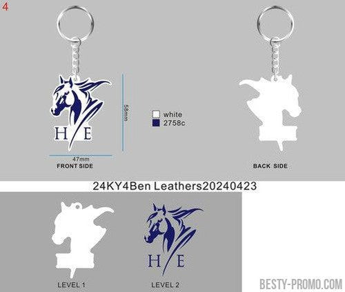 CUSTOM RUBBER KEYCHAINS - 24KY4Ben Leathers20240423