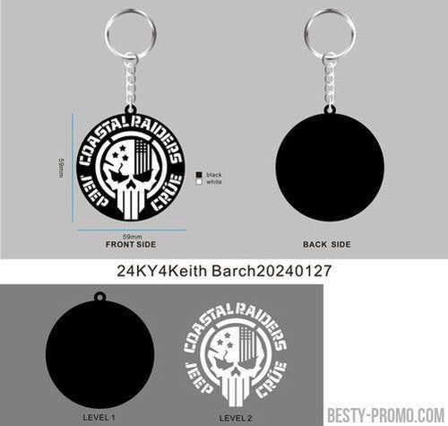 CUSTOM RUBBER KEYCHAINS - 24KY4Keith Barch20240127