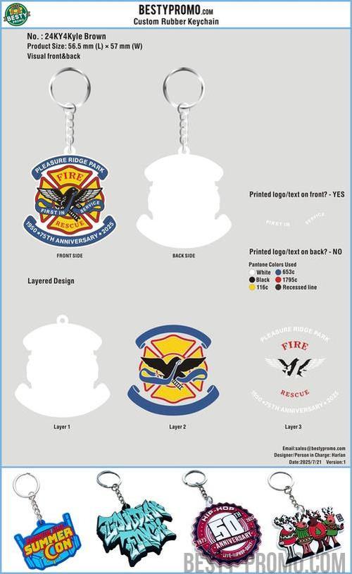 CUSTOM RUBBER KEYCHAINS - 24KY4KYLE BROWN20250721