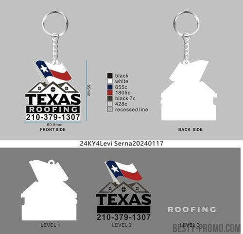 CUSTOM RUBBER KEYCHAINS - 24KY4LEVI SERNA20240117