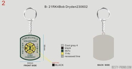 CUSTOM RUBBER KEYCHAIN-21RK4Bob Dryden230602