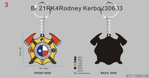 CUSTOM RUBBER KEYCHAIN-21RK4Rodney Kerbo230603