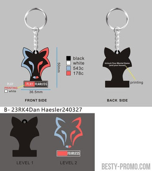 CUSTOM RUBBER KEYCHAIN-23RK4Dan Haesler240327