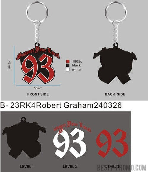 CUSTOM RUBBER KEYCHAIN-23RK4Robert Graham240326