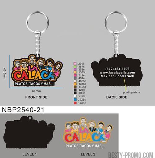 3D Rubber Keychain 21-Reorder NBP2540