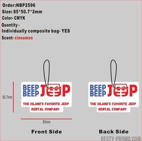 Custom Air Freshener 21-Reorder NBP2596