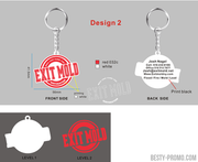 CUSTOM RUBBER KEYCHAIN 21-NBP2499 Reorder