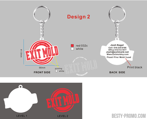 CUSTOM RUBBER KEYCHAIN 21-NBP2499 Reorder