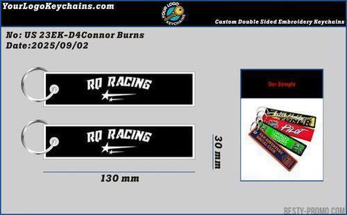 Double-Sided Custom Embroidered Keychain-23EK-D4Connor Burns250902