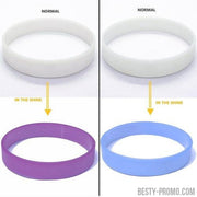 Custom UV Silicone Wristbands - 1/2 Inch