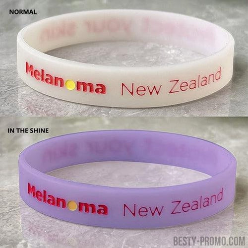 Custom UV Silicone Wristbands - 1/2 Inch