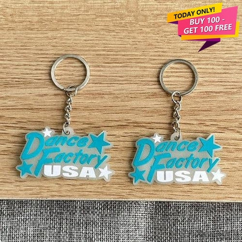 Custom 3D Rubber Keychains- Glowing