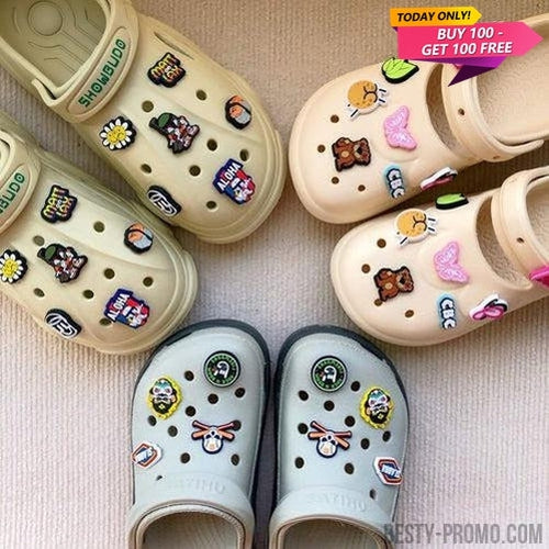 Custom 3D Die-Cut Rubber Clog Charms – Besty-Promo