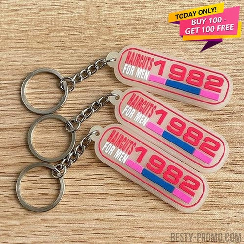 Custom Glowing Rubber keychain – Besty-Promo - Main Image