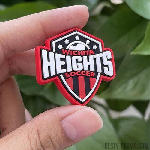 Custom 3D Die Cut Rubber Badge