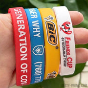 Custom Solid Silicone Wristbands - 1/2 Inch