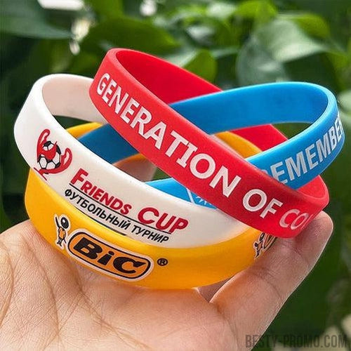 Custom Solid Silicone Wristbands - 1/2 Inch