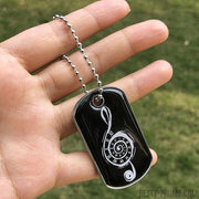 Custom metal dog tag keychain with doming