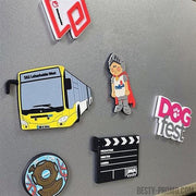 Custom 3D Die-Cut Rubber Magnet